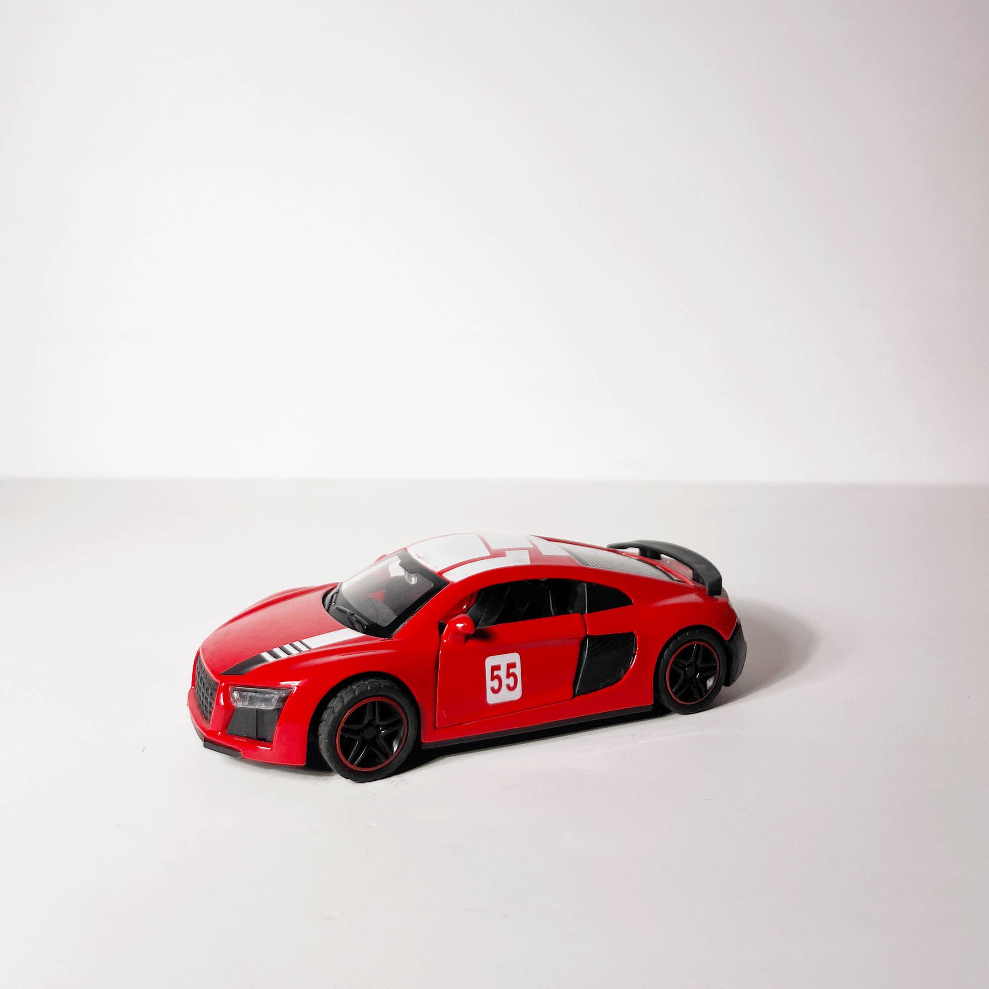 1:43 Audi Red With Graphics