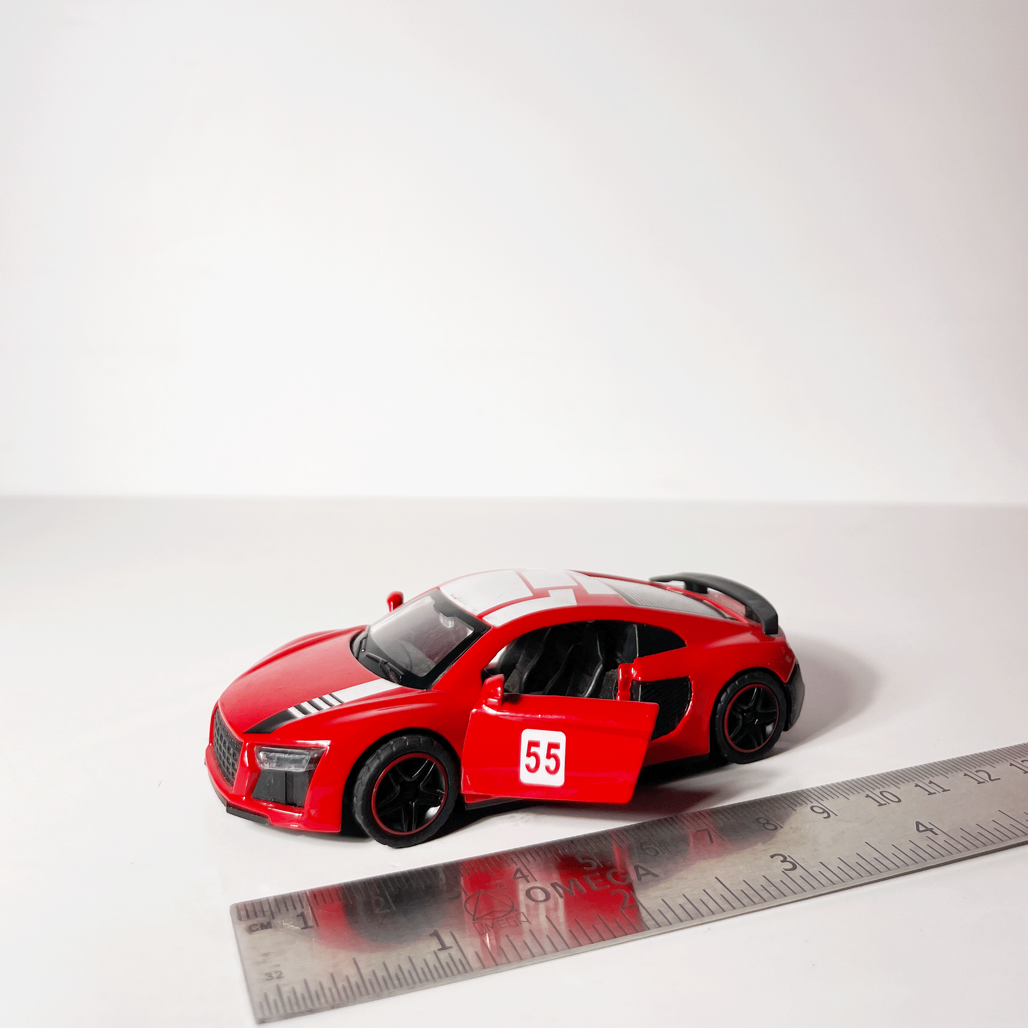 1:43 Audi Red With Graphics