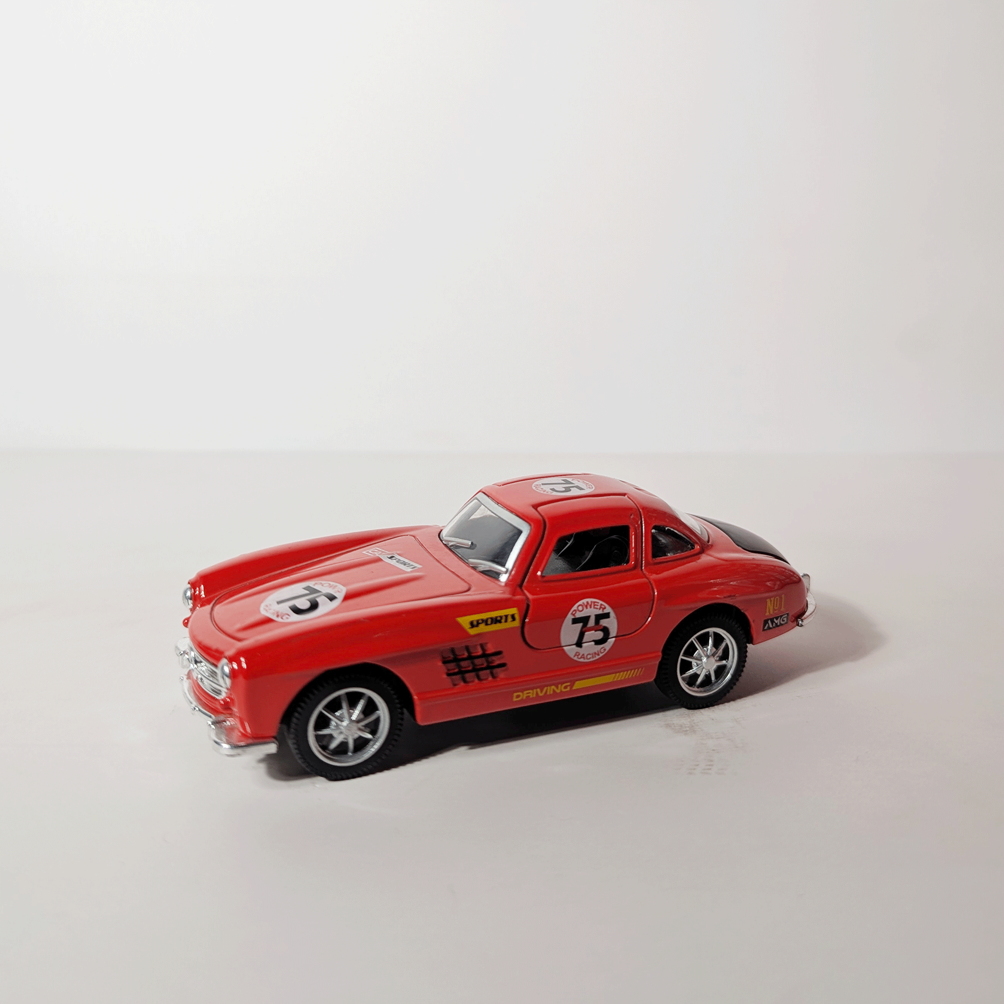 1:36 Benz SLS Red with Graphics