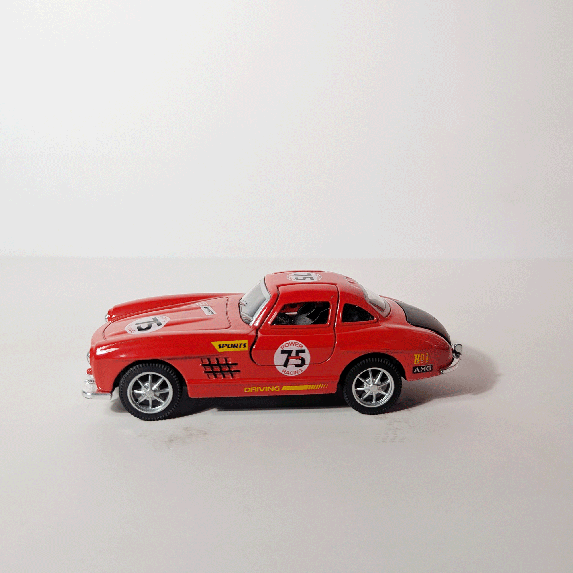 1:36 Benz SLS Red with Graphics