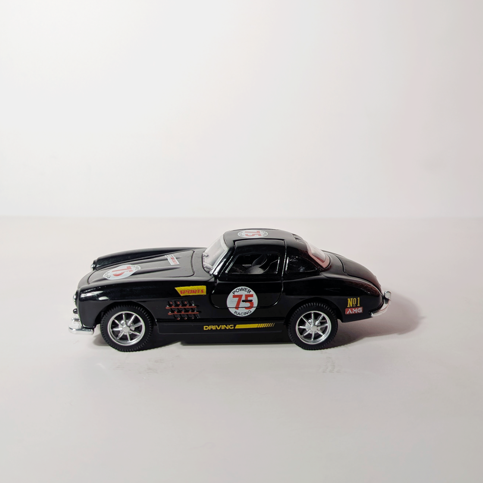 1:36 Benz SLS Black with Graphics