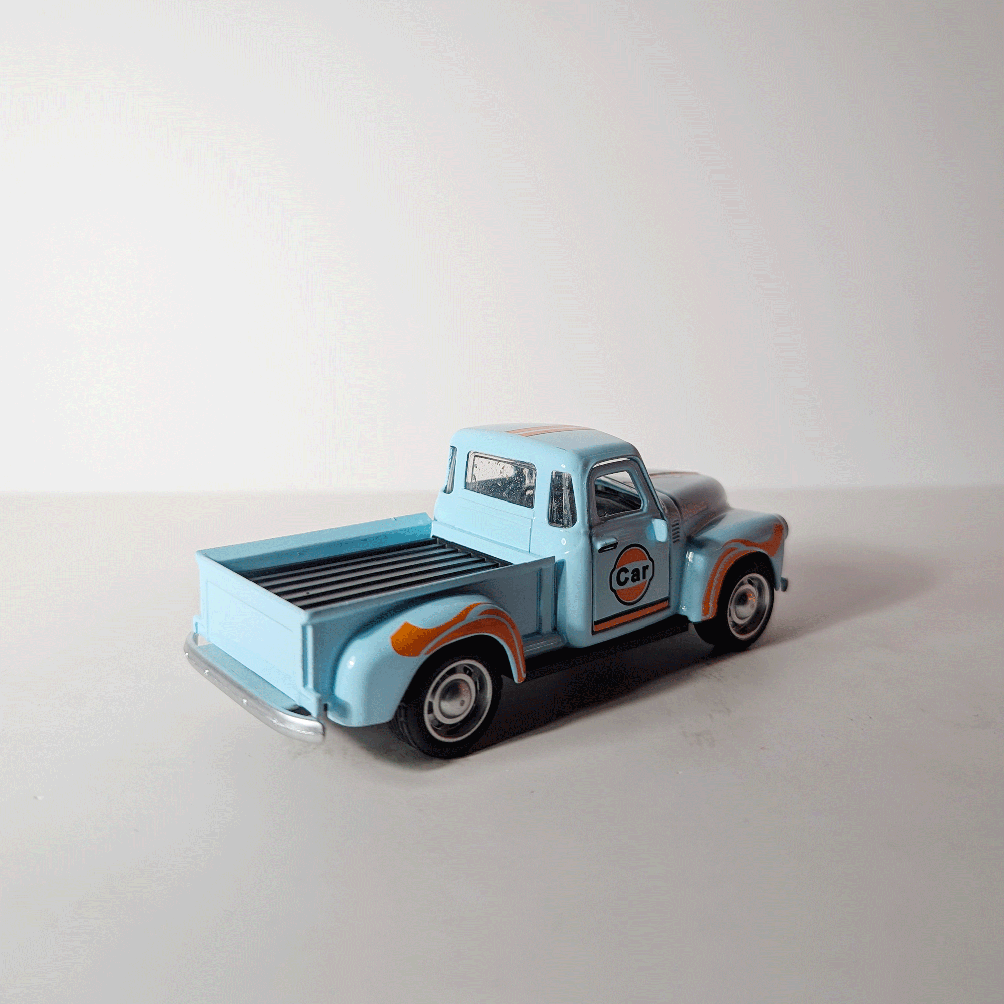 1:36 Classic Retro Pickup Gulf Blue