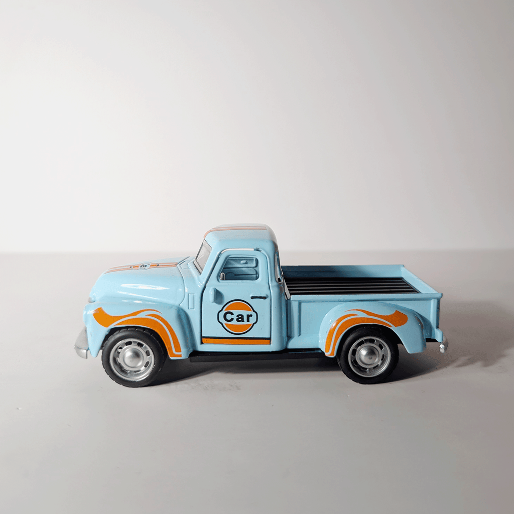 1:36 Classic Retro Pickup Gulf Blue