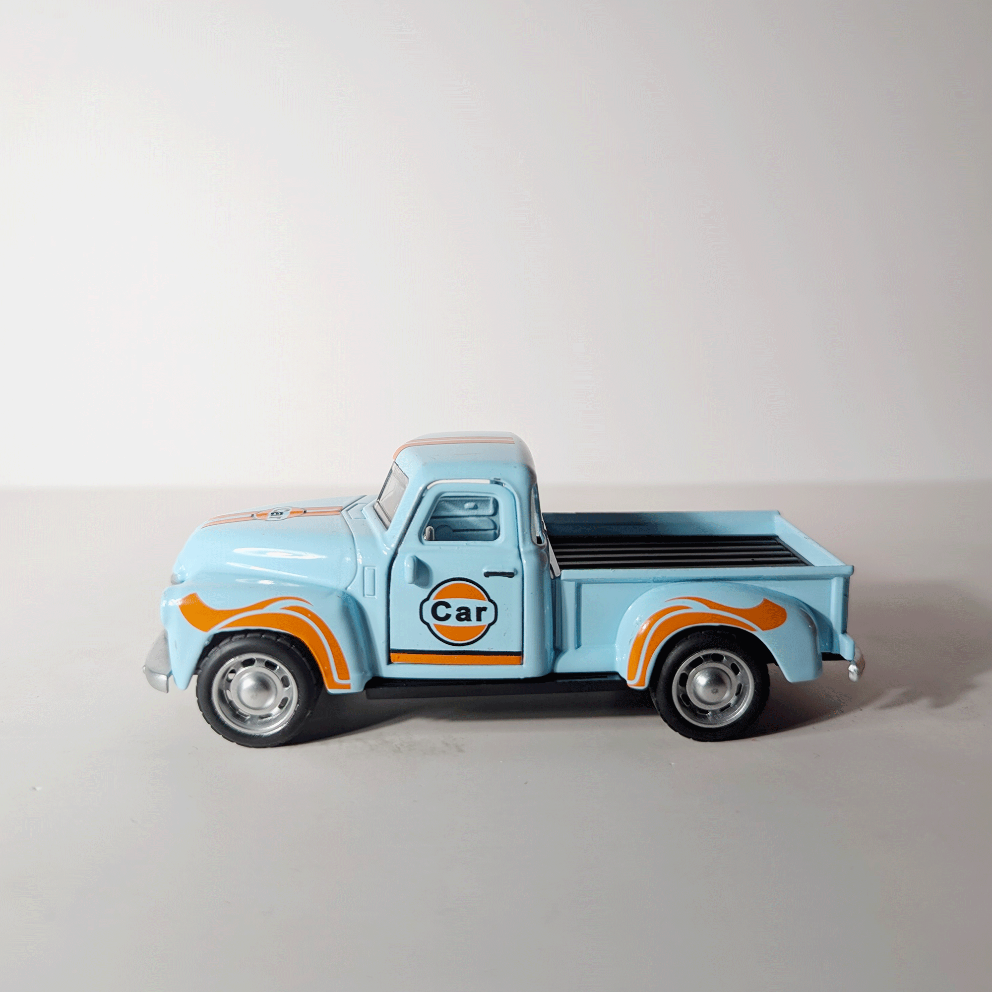 1:36 Classic Retro Pickup Gulf Blue