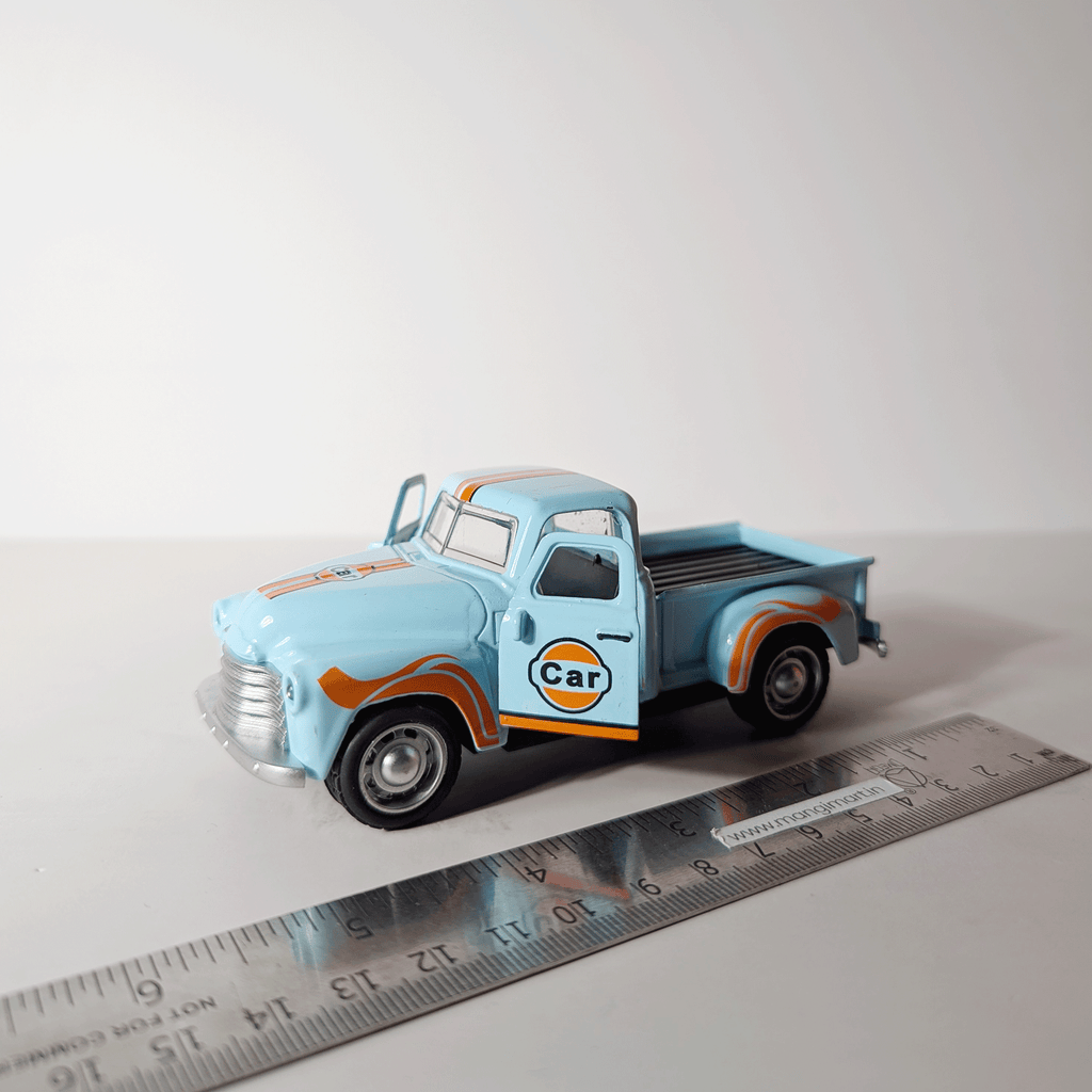 1:36 Classic Retro Pickup Gulf Blue