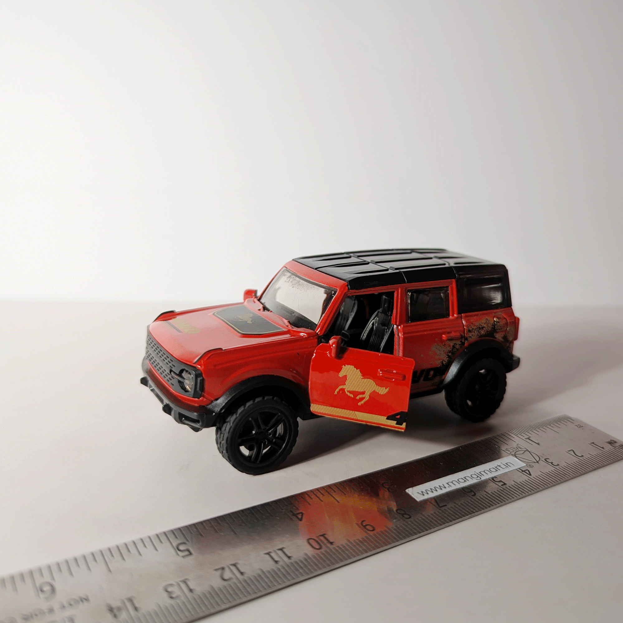 1:36 Bronko Red with Graphics