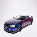 1:24 Nissan GTR R34 Skyline color-shift