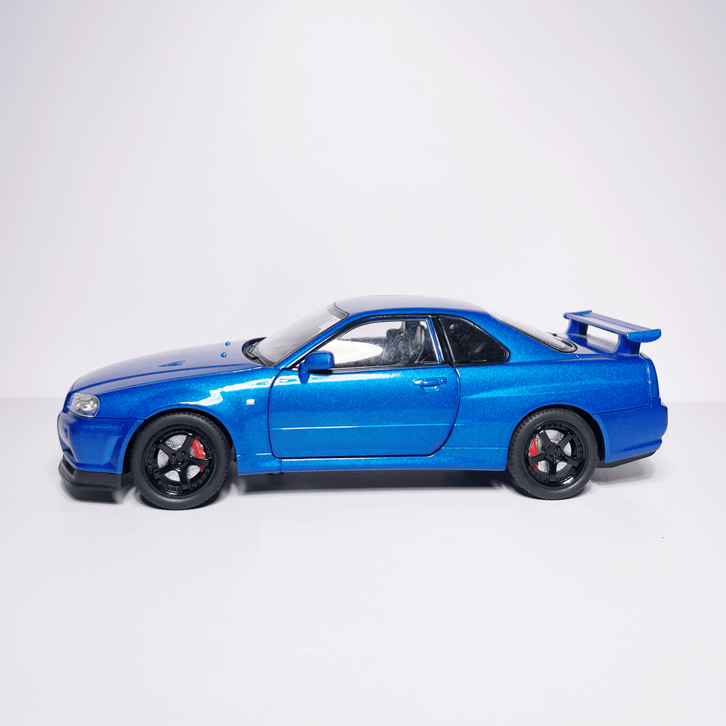 1:24 Nissan GTR R34 Skyline Blue