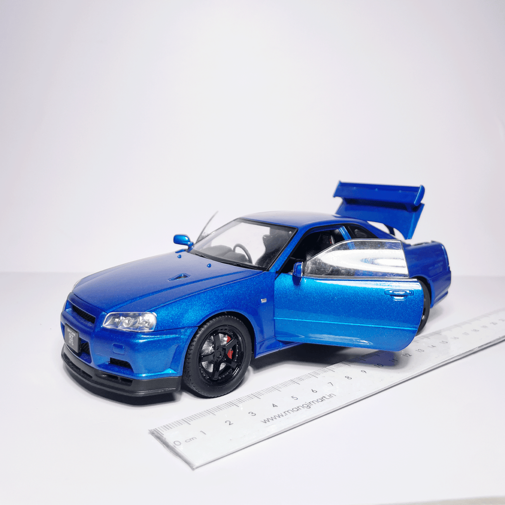 1:24 Nissan GTR R34 Skyline Blue