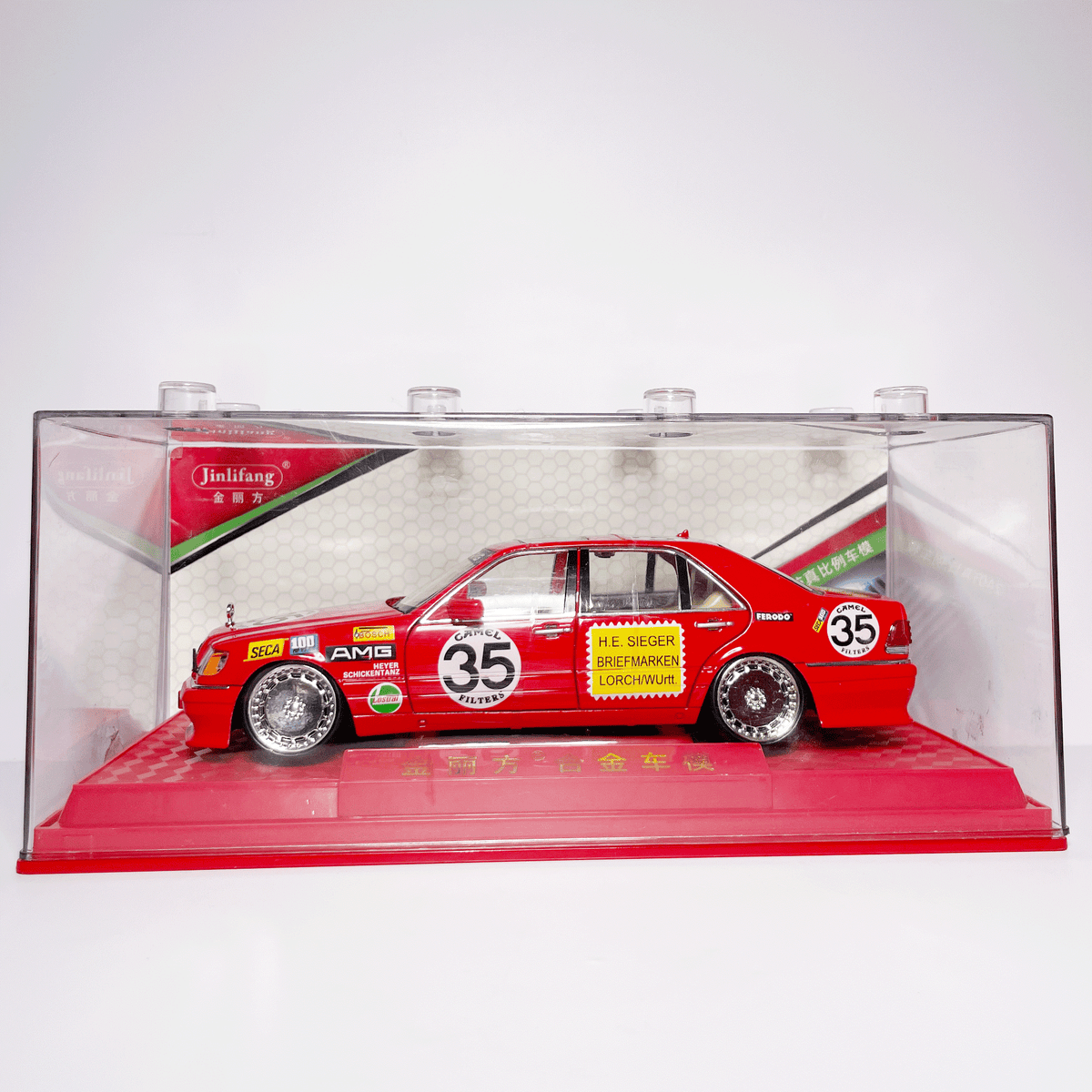 1:24 AMG Red Acrylic Box
