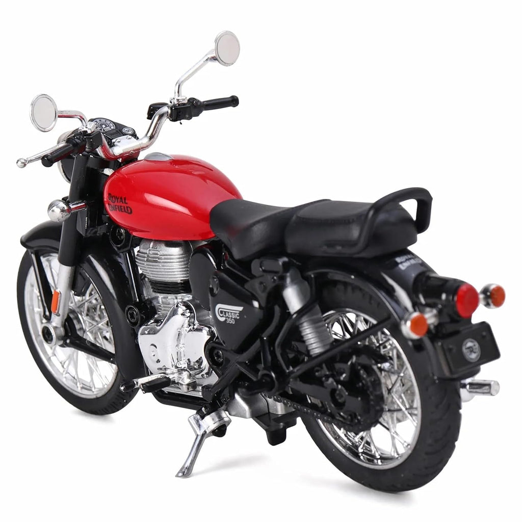 Royal Enfield Classic 1:15 Scale Die-Cast Motorcycle Model | Pull Back Toy Bike
