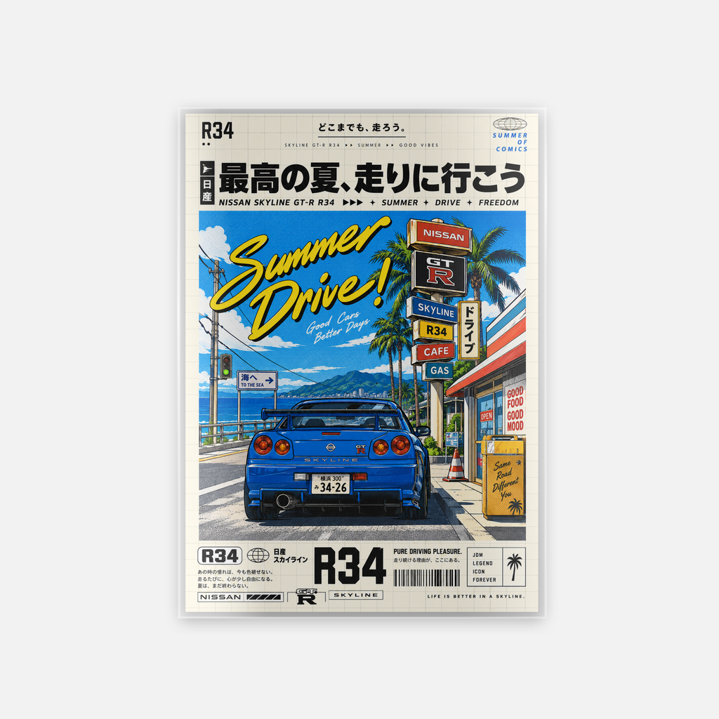 Laminated Car Art – Night Shift Racer