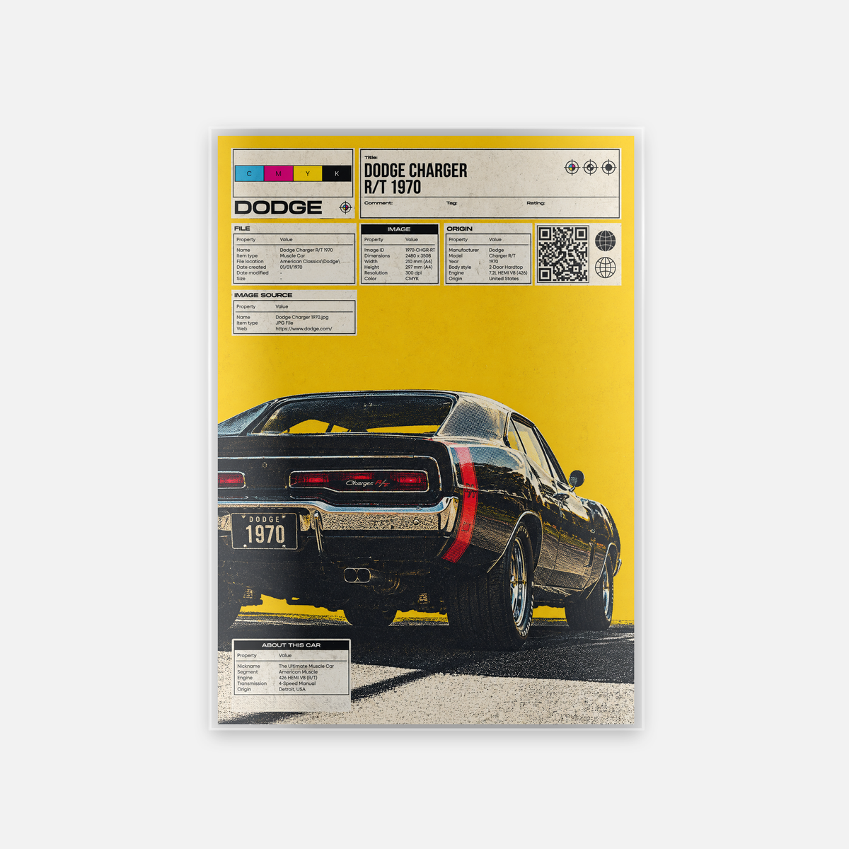 Laminated Car Art – Night Racer