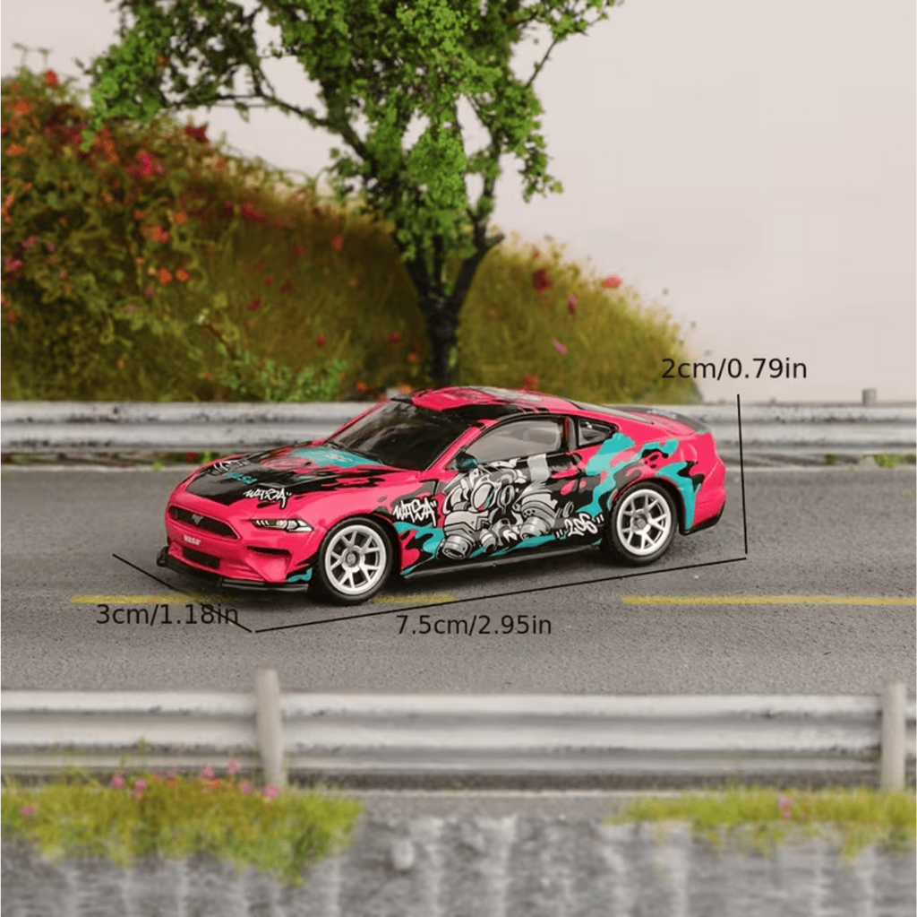 1:64 CCA 2018 Ford Mustang GT Pink Graphics