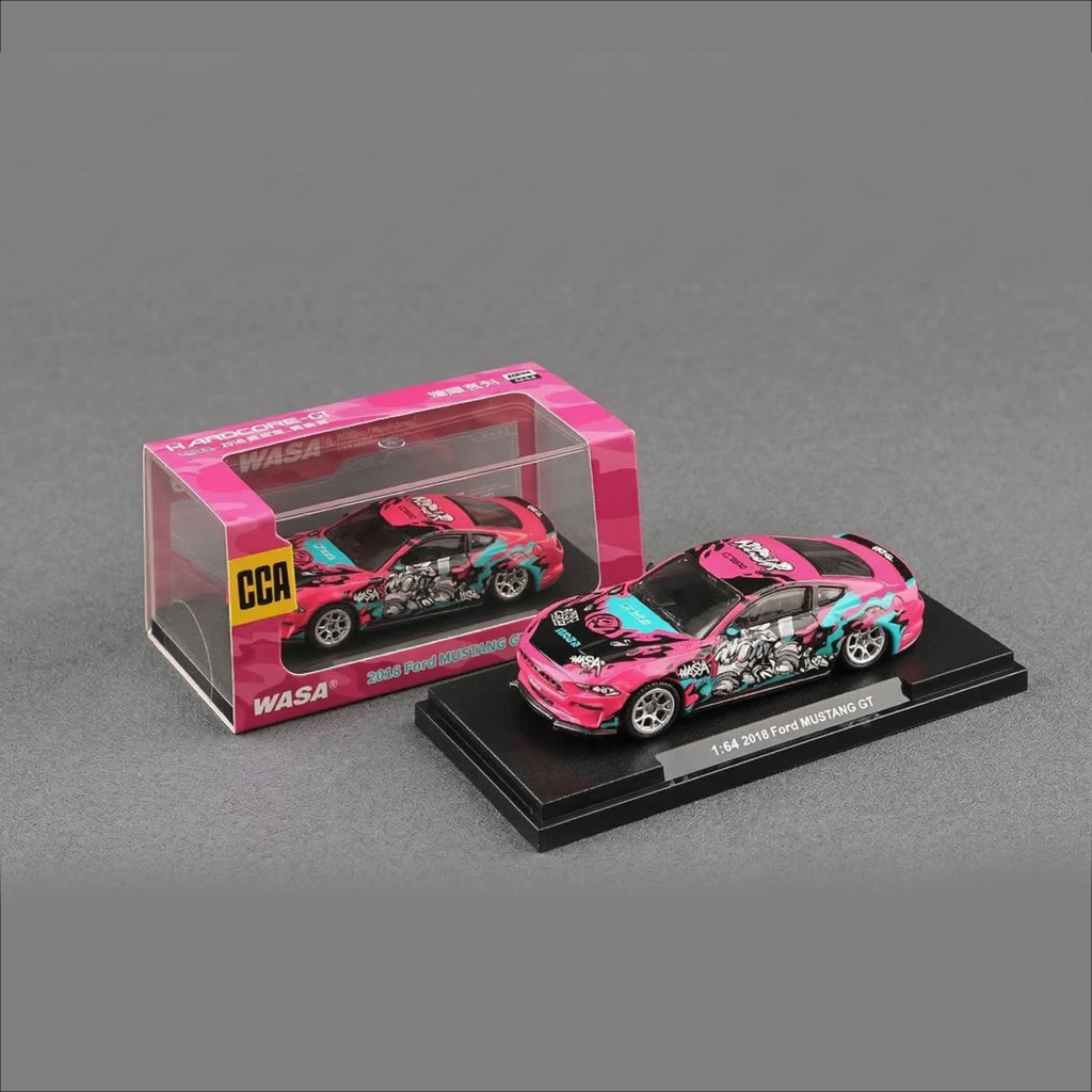 1:64 CCA 2018 Ford Mustang GT Pink Graphics