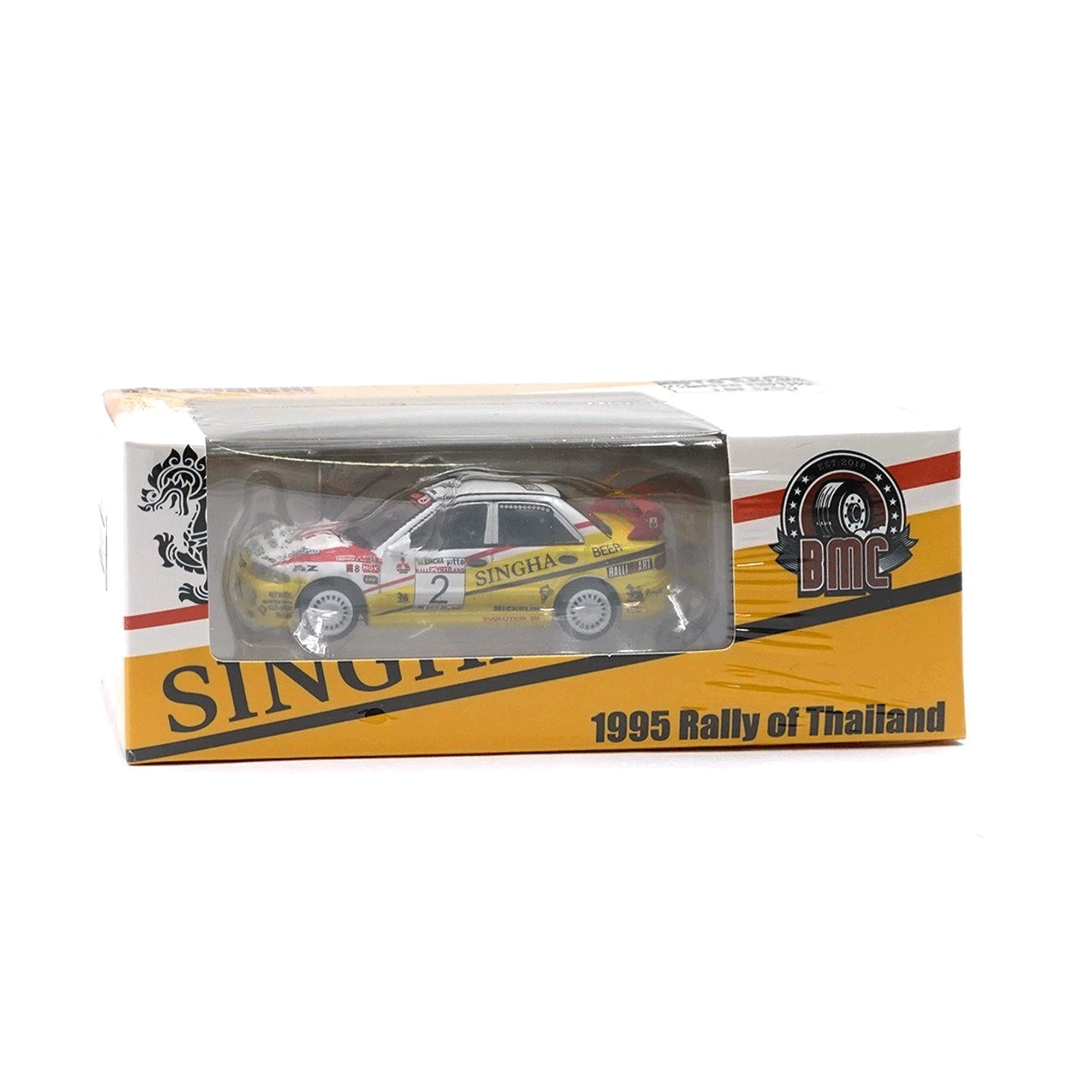 BMC 1:64 - Mitsubishi Lancer Evo III Singha Rally 1995 Rally of Thailand