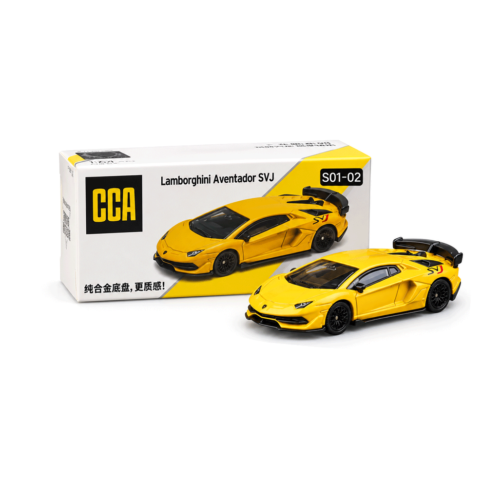 1:64 CCA Lamborghini Aventador SVJ Yellow