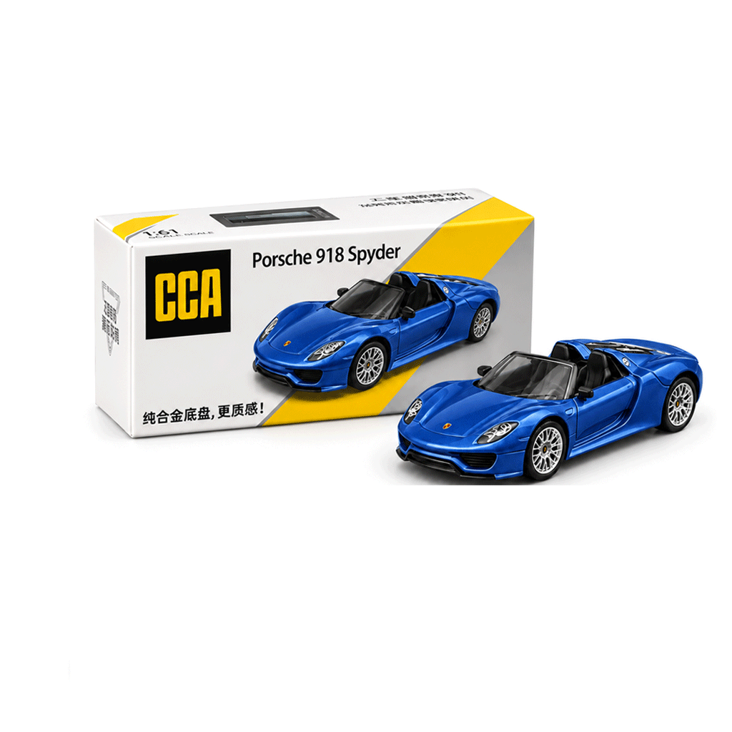 1:64 CCA Porsche 918 Spyder Blue