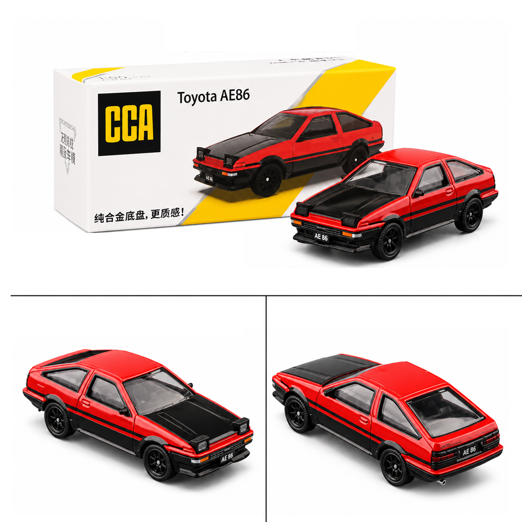 1:64 CCA Toyota AE86 Red & Black
