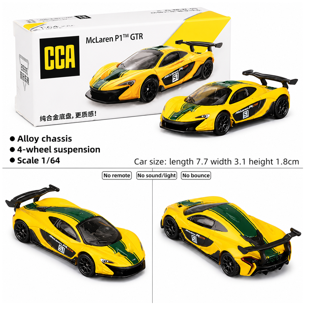 1:64 CCA McLaren P1 GTR Yellow