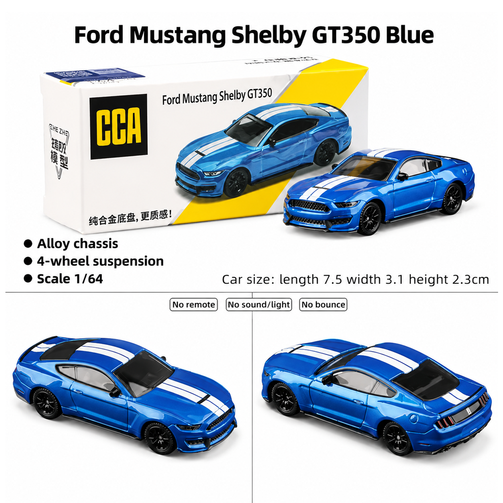 1:64 CCA Ford Mustang Shelby GT350 Blue