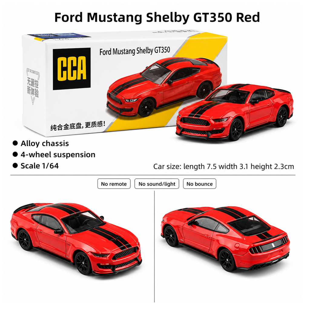 1:64 CCA Ford Mustang Shelby GT350 Red
