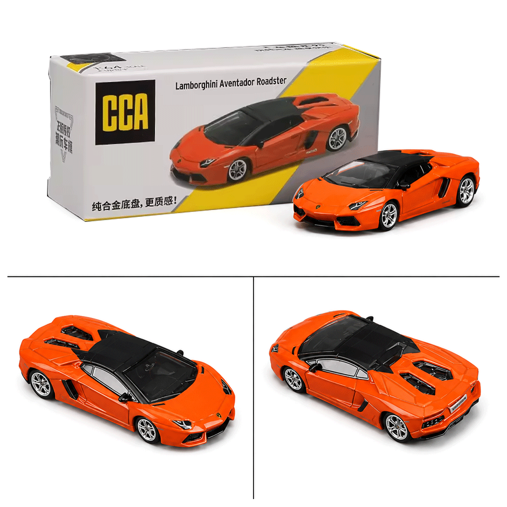 1:64 CCA Lamborghini Aventador Roadster Orange
