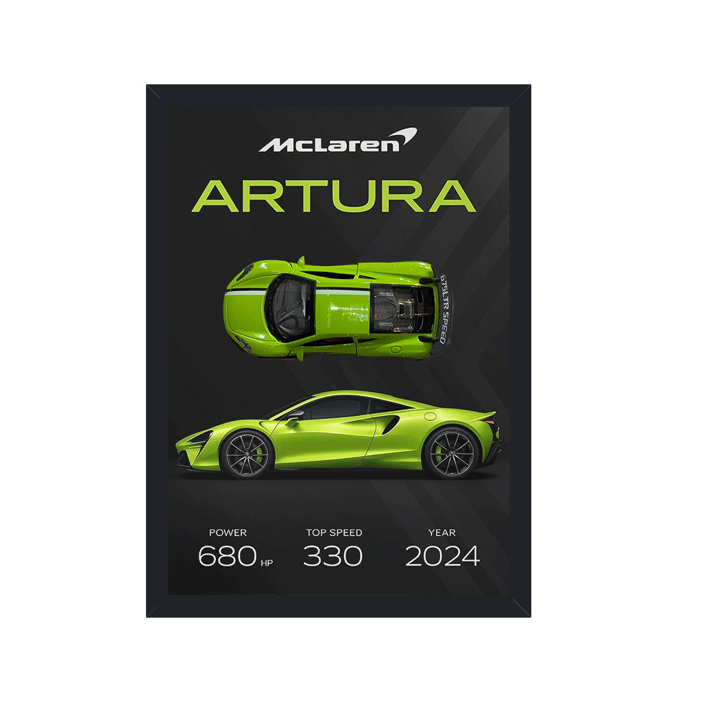 A4 3D Car Frame – Grand Touring