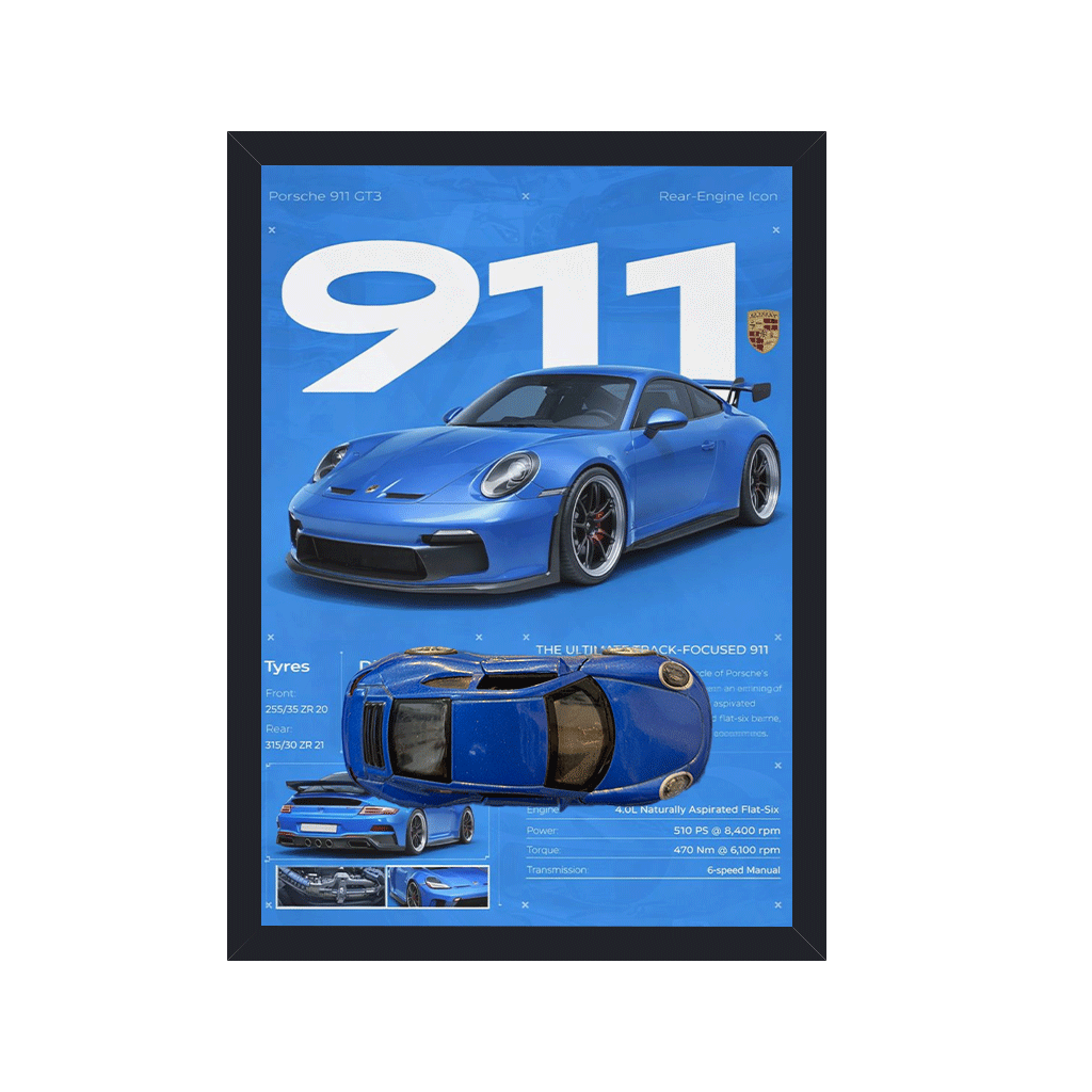 A4 3D Car Frame – Thunder Spec