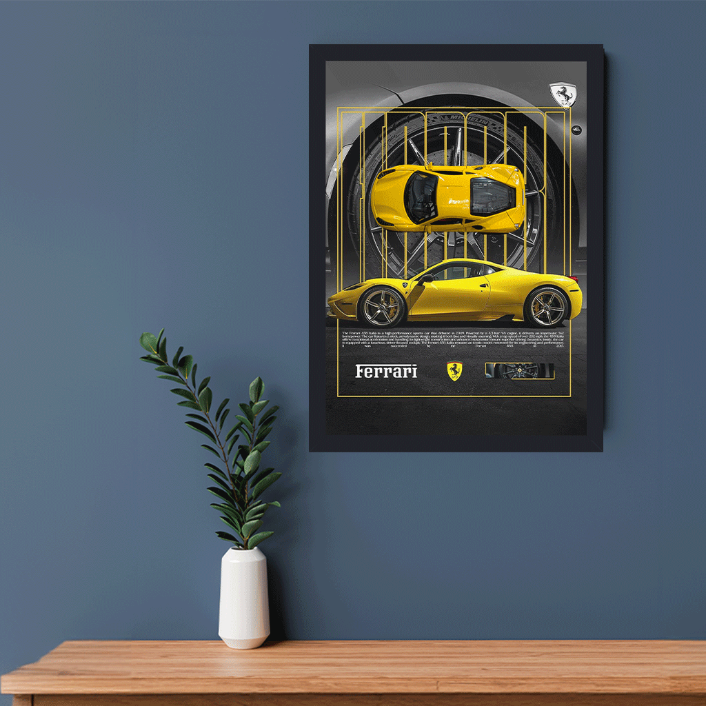A4 3D Car Frame – Racing Heritage