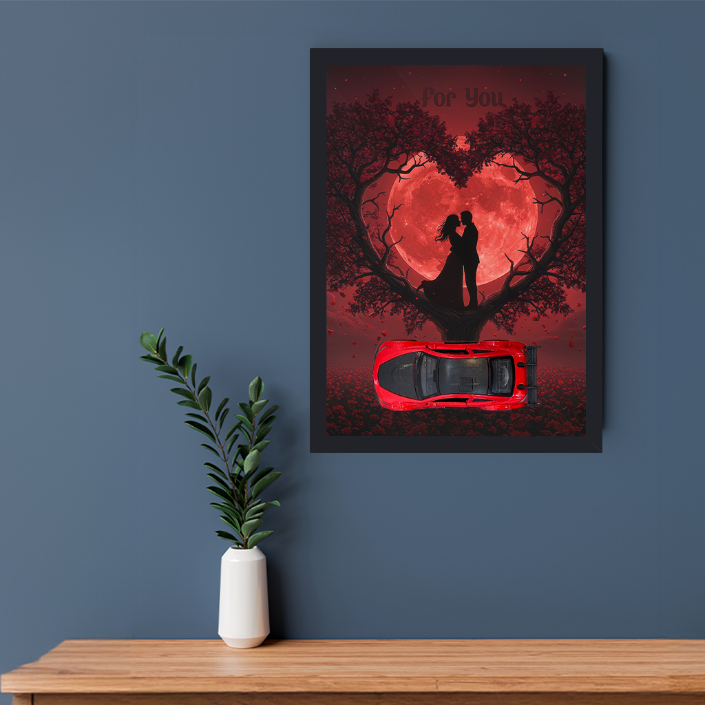 A4 3D Car Frame – Midnight Run