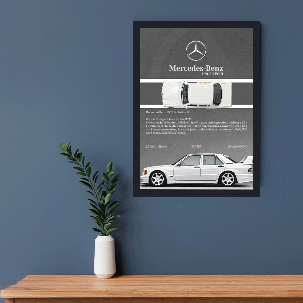 A4 3D Car Frame – Skyline Rush