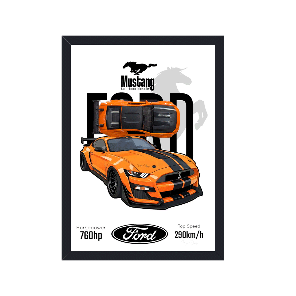 A4 3D Car Frame – Dynamic Speed