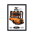 A4 3D Car Frame – Dynamic Speed