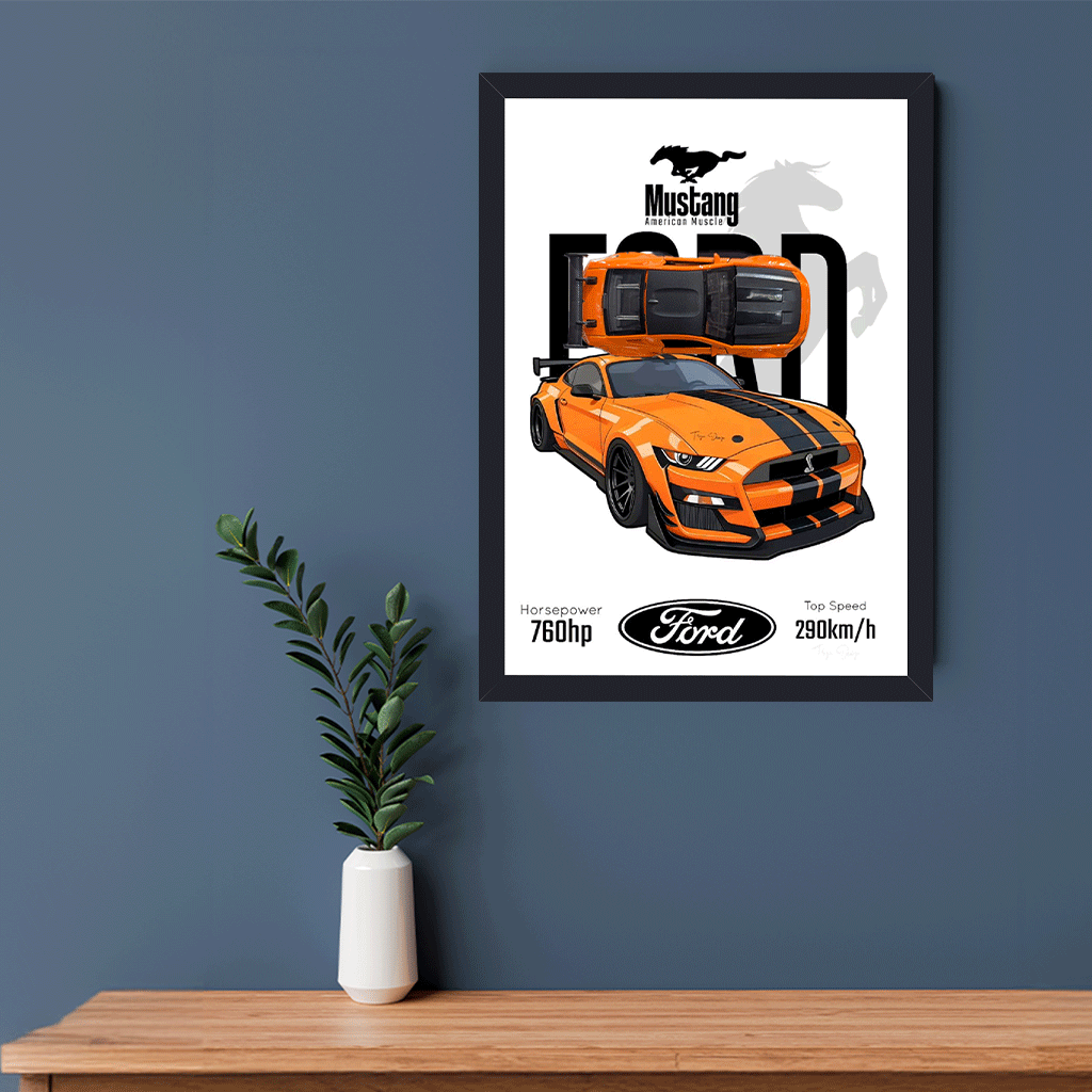 A4 3D Car Frame – Dynamic Speed