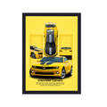 A4 3D Car Frame – Neon Drive