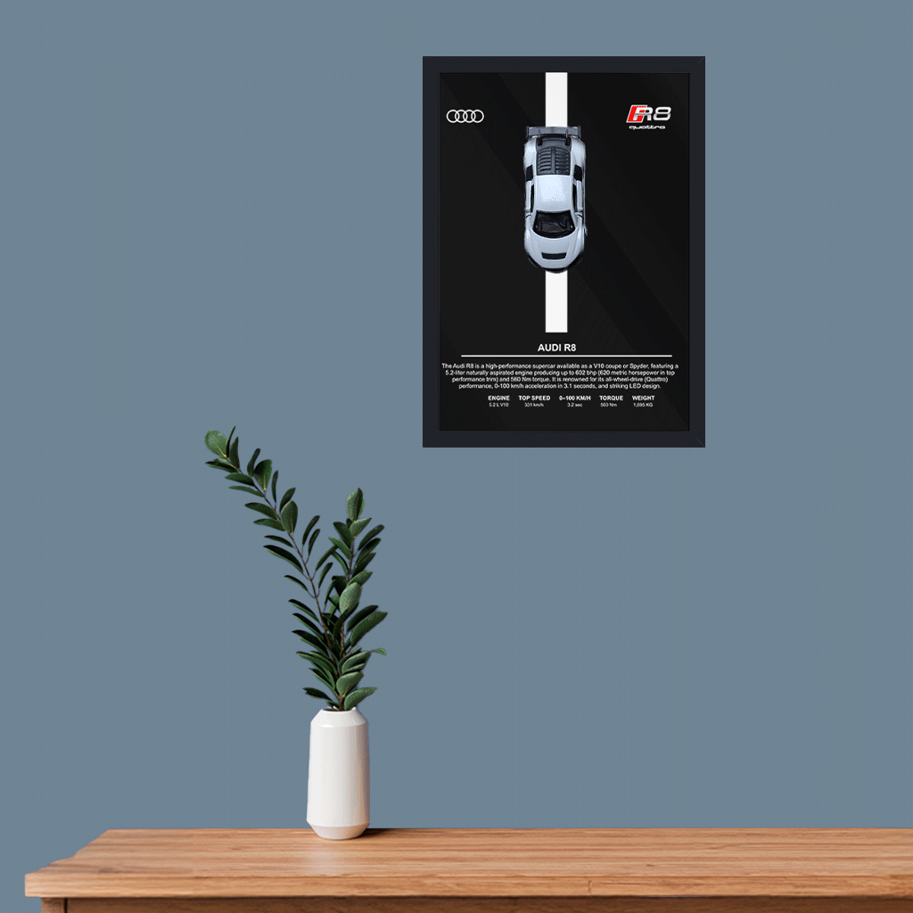 A5 3D Frame – Chrome Spirit