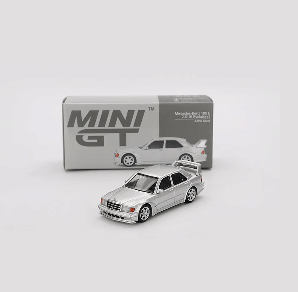 MINI GT Mercedes-Benz 190 E 2.5-16 Evolution II Astral Silver
