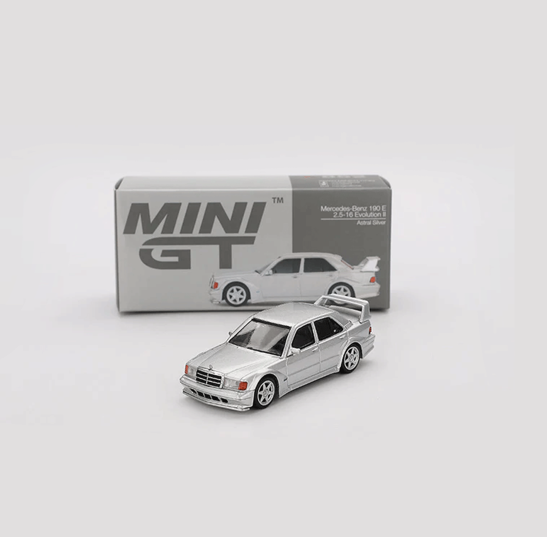 MINI GT Mercedes-Benz 190 E 2.5-16 Evolution II Astral Silver