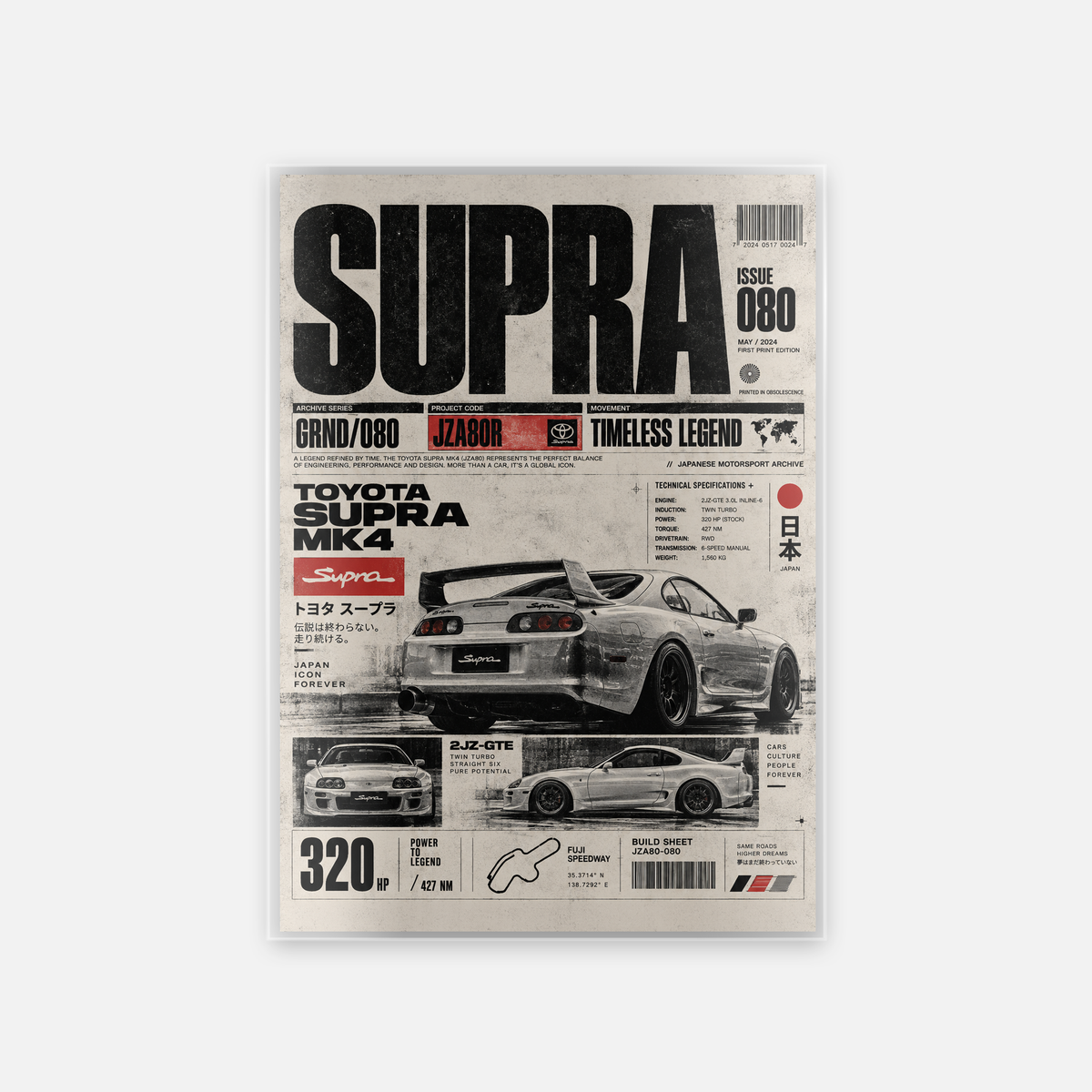 Laminated Car Art – Full Throttle
