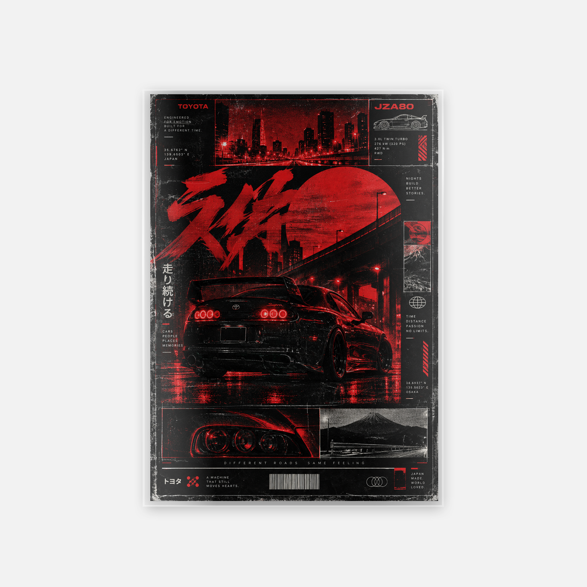 Laminated Car Art – Race Warriors
