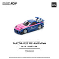 POP RACE 1:64 Mazda RX-7 RE-Amemiya Blue / Pink