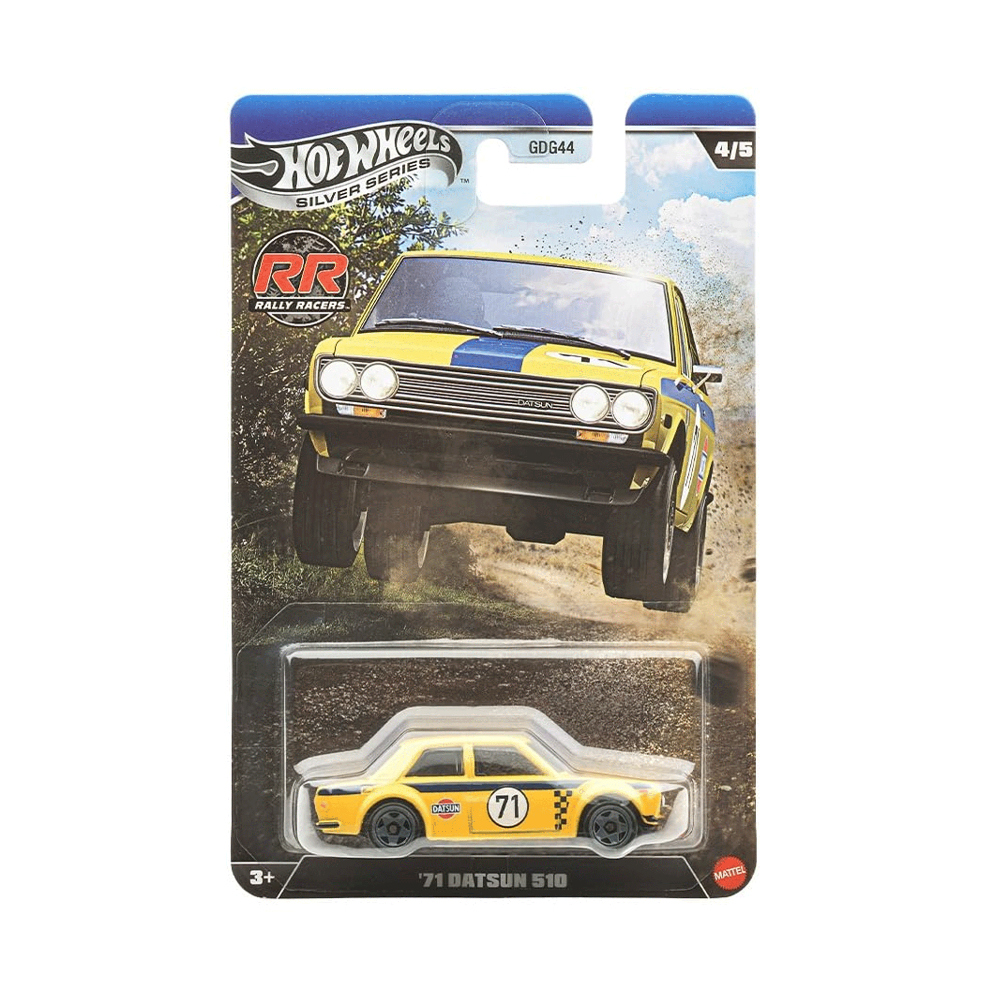 Hot Wheels Silver Series Rally Racers '71 Datsun 510 1:65