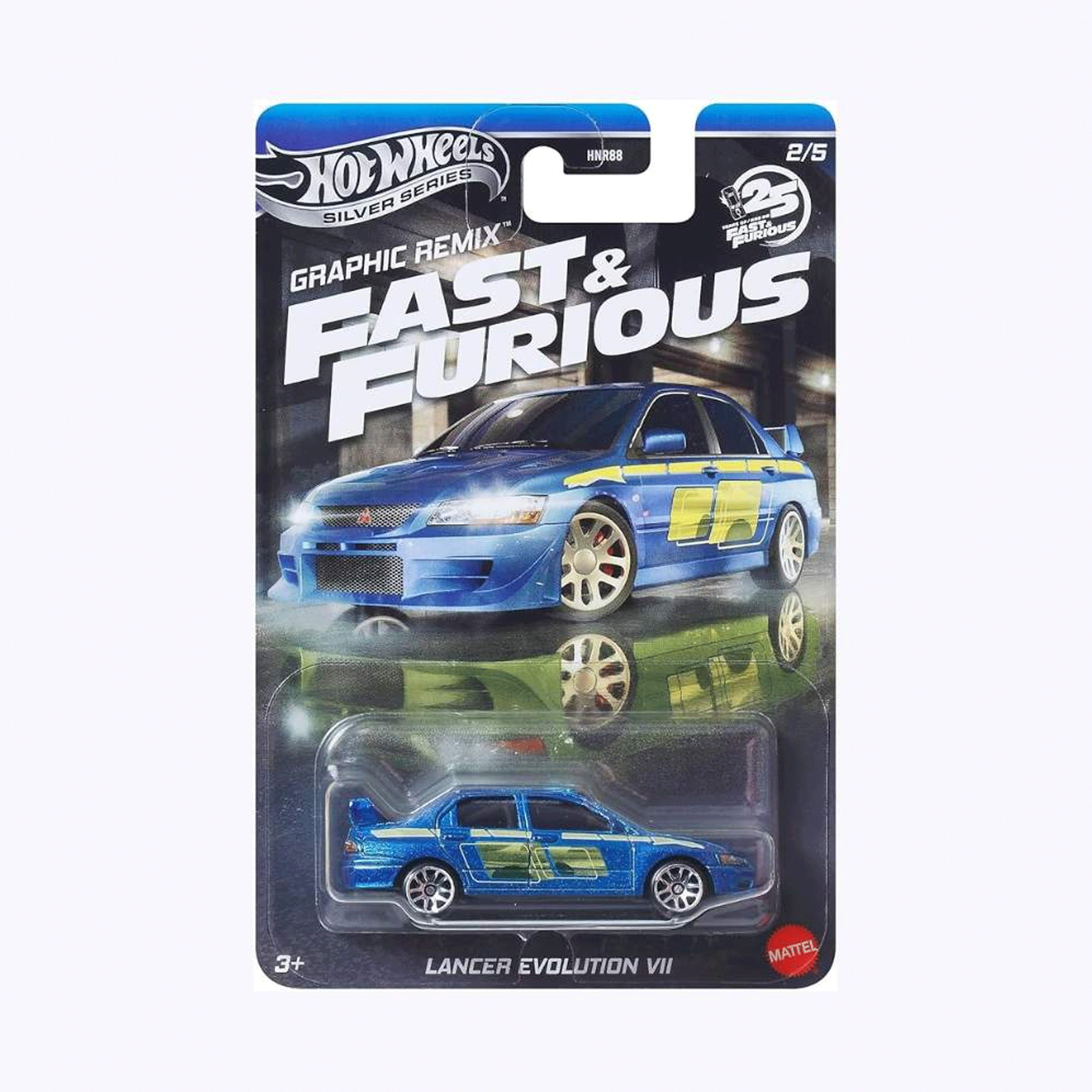 Hot Wheels Silver Series Fast & Furious Mitsubishi Lancer Evolution VII 1:65