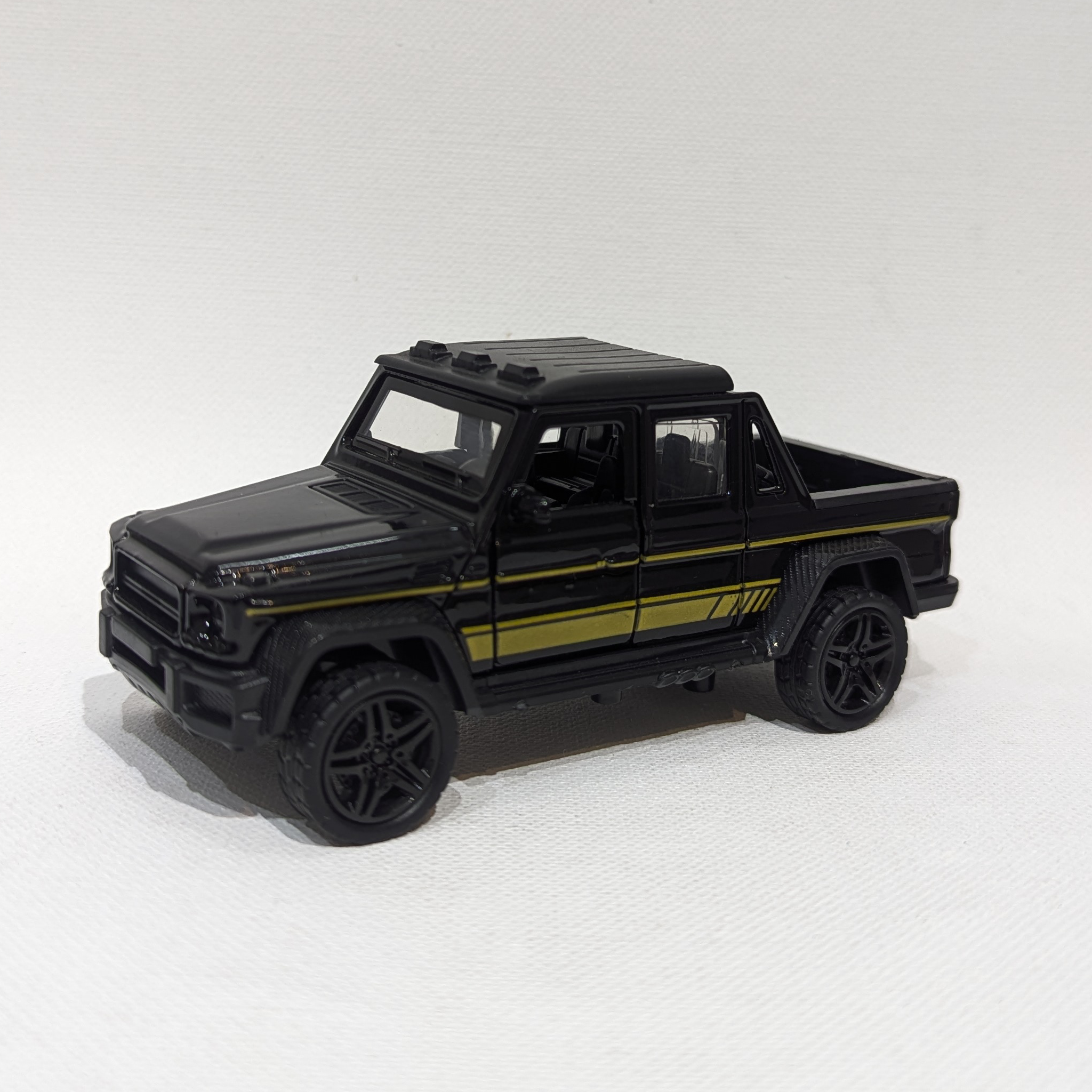 1:36 Off-Road Pickup SUV Model – Metal Body (Black)