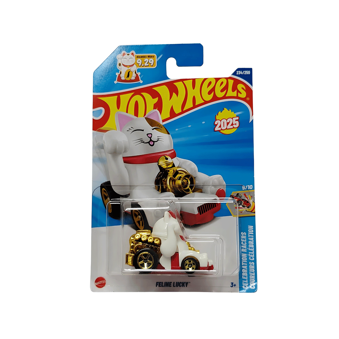 Hot Wheels Feline Lucky (White) 1:64