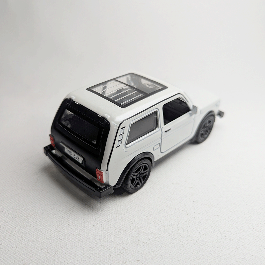 1:36 Lada Niva Metal Diecast White