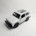 1:36 Lada Niva Metal Diecast White