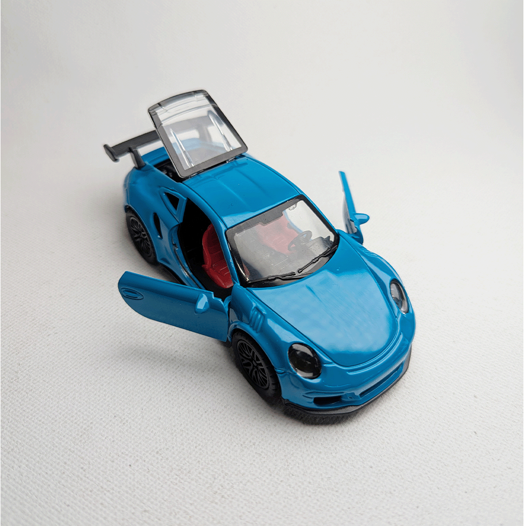 1:36 Porsche Metal Diecast Blue