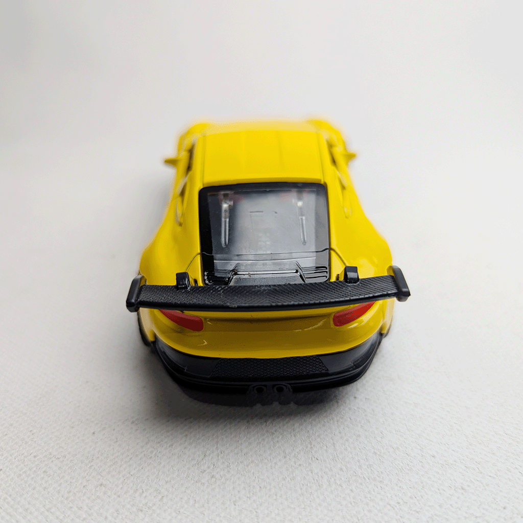 1:36 Porsche Metal Diecast Yellow